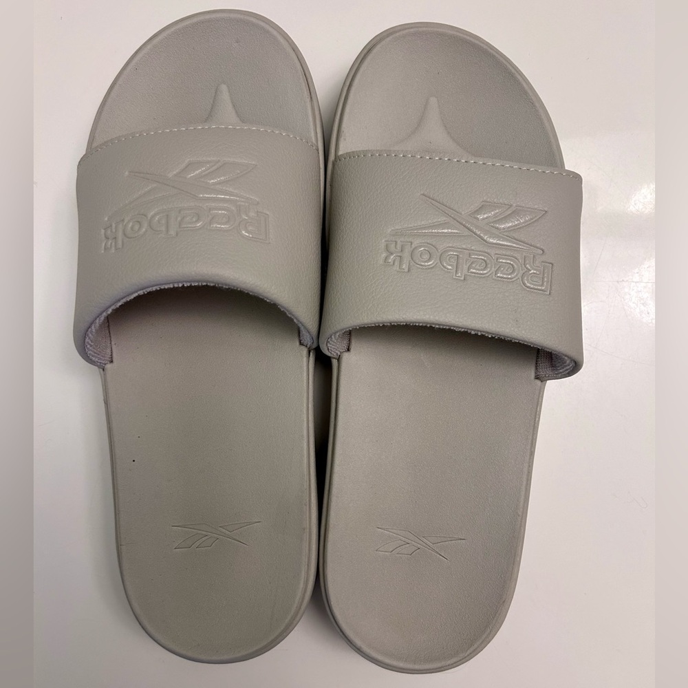 Reebok Tan Slide Sandals